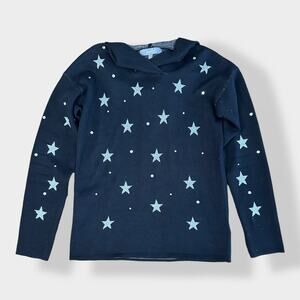 Marled by RC Stars NWOT embellished‎ hooded knit sweater size XS whimsygoth